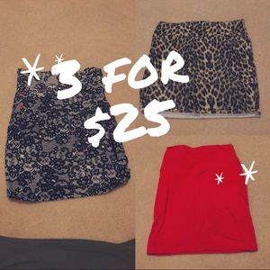 2k follower sale! Skirt deal: 3 for $25